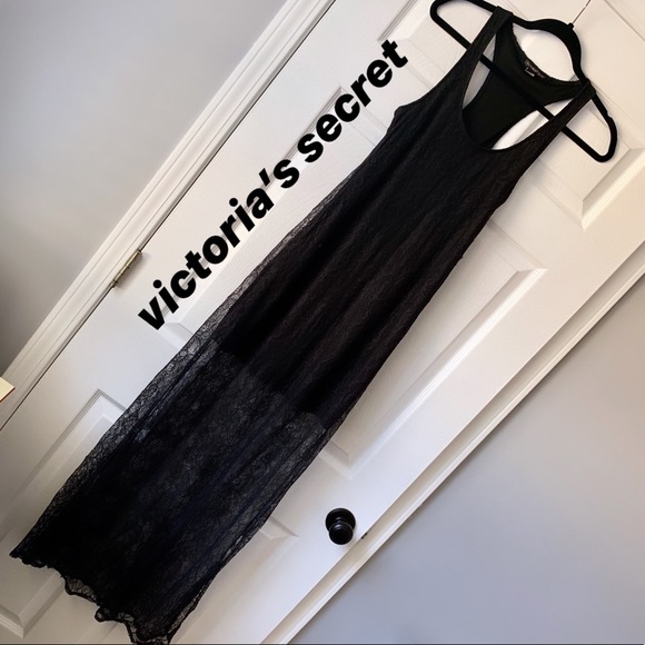 Victoria's Secret Dresses & Skirts - Victoria’s Secret black lace maxi dress
